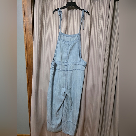 Light Blue Wide Leg Jumpsuit - Picture 2 of 8